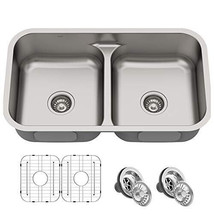 KBU32 Premier 32-inch 16 Gauge Undermount 50/50 Double Bowl Kitchen Sink... - $15,241.41 MXN