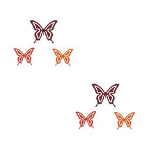 Metal Butterfly with Magnet Luzia 6 Pieces - £6.01 GBP