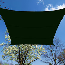 16.5 Ft Square UV Safe Sun Shade Sail Canopy Green Waterproof Lawn Patio... - £59.14 GBP