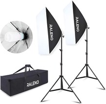 Raleno Softbox Photography Lighting Kit 20&quot; X 28&quot; Photography Continuous - $113.96