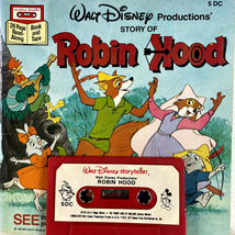 Walt Disney Storyteller Robin Hood Audiobook Cassette Read-Along - $14.24
