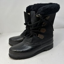 Sorel Vintage Alpine Winter Snow Boots Waterproof Felt Liner | Womens Size 8 - £27.12 GBP
