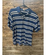 Brooks Brothers Mens Polo Shirt Size Large Blue White Stripes Short Slee... - £12.98 GBP