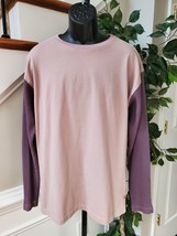 BDG Urban Outfitter Men&#39;s Pink Cotton Round Neck Long Sleeve Pullover Th... - $28.00