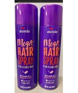 LOT OF 2 AUSSIE MEGA HAIR SPRAY 24HR FLEXIBLE HOLD AUSTRALIAN SEA KELP 1... - $70.20 CAD