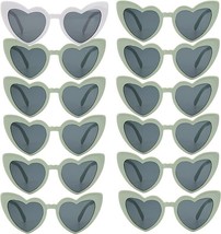 12 Pairs Bachelorette Party Sunglasses Heart Shaped Sunglasses Party Decorations - £18.19 GBP