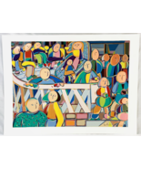Anne Aderman Giclée Print “Betty’s Bash” Signed #181/250 Party Bar Peopl... - €101,37 EUR