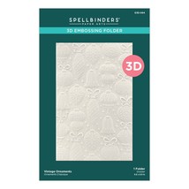 Spellbinders 3D Embossing Folder-Vintage Ornaments, The Classic Christmas - £16.10 GBP