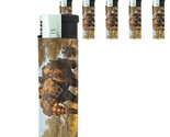 Elephant Art D36 Lighters Set of 5 Electronic Refillable Butane  - £12.39 GBP
