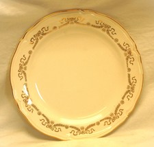 Edwin Knowles Salad Plate Gold Swag &amp; Bow - £15.63 GBP