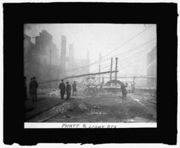 8&quot; x 10&quot; Photo 1904 Baltimore fire, 1904 Pratt and Light Sts. - $16.95