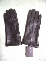 Nwt Cole Haan L Soft Black Leather Lined Gloves - £50.42 GBP