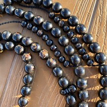 8 mm 100 beads Black Coral Prayer beads necklace Yusr yemen صوفي coral bead يسر - £154.31 GBP