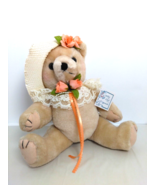 Teddy Bear Cream Plush &quot;Country Cozys Originals&quot;  Stuffed Toys/Hat And F... - $8.95