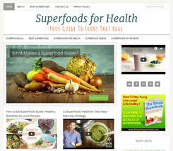 * SUPERFOODS * health blog niche website business for sale AUTOMATIC CON... - £71.32 GBP