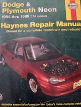 Haynes Repair Manual 30034 Dodge &amp; Plymouth Neon 1995 To 1999 Tear Down ... - $18.91