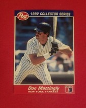 1992 Post Collector Series Don Mattingly #3 New York Yankees FREE SHIPPING - £1.41 GBP