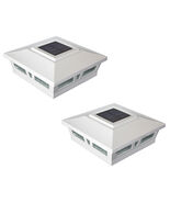 Classy Caps 6x6 White Aluminum Oxford Solar Post Cap SLX772W (2 Pack) - $79.98
