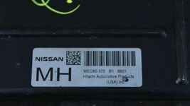 Nissan ECU ECM PCM Engine Computer Control Module MEC80-370 B1 6601 image 2