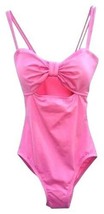 NEW $160 Kate Spade Sz S Pink KeyHole Bow Georgica Beach One-piece Swimsuit - £46.70 GBP