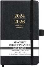 2024-2026 Monthly Pocket Planner/Calendar - 3 Year Monthly Pocket Calend... - $10.57