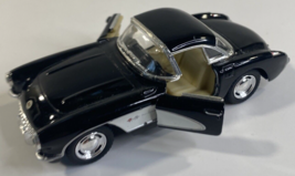 Kinsmart 1957 Chevrolet Corvette Chevy Diecast Model Toy Car 1:34 Black - $8.91