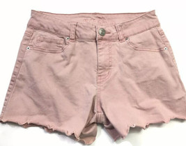 RUE 21 Woman&#39;s Rose Pink Cut Off Jean Denim Shorts Size 2 - £9.38 GBP