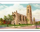 University of Chicago Chapel Chicago Illinois IL UNP WB Postcard N19 - $2.92
