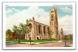 University of Chicago Chapel Chicago Illinois IL UNP WB Postcard N19 - £2.32 GBP