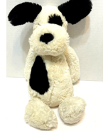 Jellycat London Plush Bashful Black White Spotted Puppy Dog Stuffed Anim... - £12.99 GBP
