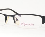 Redline optics RD215 C3 Matt Schwarz / Silber Selten Brille 50-19-138mm ... - $46.79