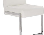 Baxton Studio Toulan Modern and Barstool White Faux Leather Upholstered ... - $444.99