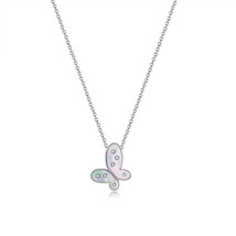 High-Grade Light Luxury Butterfly Titanium Steel Necklace Women's Jewelry Simple - £8.76 GBP