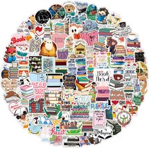 100 Pcs Book Stickers Reading Stickers Bookish Stickers for Water Bottle... - £15.69 GBP
