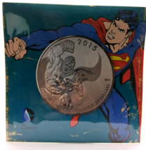 2015 Royal Canadian Mint DC Comics Superman .9999 Silver 1/4 oz $20 W/ COA - $492.24 MXN