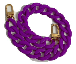 Acrylic Chain Link Strap, Purple, Length 35 cm - $24.60
