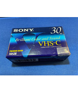 (4) SONY VHS-C PREMIUM Video Cassette Tapes TC-30VHG - NEW SEALED! - £15.55 GBP