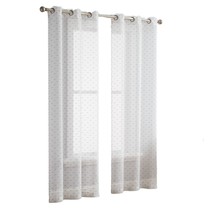 Set of Two 84&quot; Silver Sprinkled Embellishment Window Curtain Panels - $3,405.83 MXN
