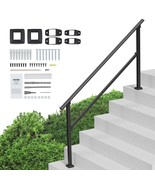 VEVOR 5-6 Handrails for Outdoor for Seniors Porch Deck Black Square Tube... - $121.99