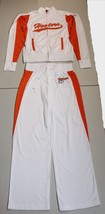 New AUTHENTIC HOOTERS ▪ White/Orange ▪ Jumpsuit Track Warm Up Suit XS ▪ ... - £60.08 GBP