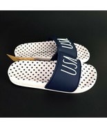 RAE DUNN Women&#39;s Size 7 USA Patriotic Slide Sandals Blue White Stars New - £14.00 GBP