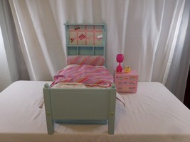 American Girl doll BOUQUET Trundle Bed  &amp; Nightstand Accessories RETIRED - £110.80 GBP