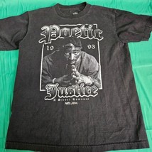 Tupac Shakur T Shirt Mens Med. 2PAC Poetic Justice A Street Romance Crew Neck  - £11.19 GBP