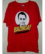 Bazinga Big Bang Theory T Shirt Sheldon Cooper Jim Parsons Size Large - $377.73 MXN