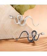 Sterling Silver Snake Brooch 17x50mm - $53.86