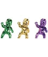Mardi Gras 100 Ct Electroplated King Cake Baby Favors Purple Green Gold - £11.66 GBP
