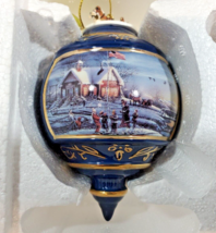 Bradford Editions Terry Redlin Christmas Ornament Heirloom Porcelain Col... - £27.25 GBP