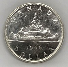 1966 Canadian $1 Voyageur Silver Dollar $1 Coin ( Free Worldwide Shipping) - £18.07 GBP