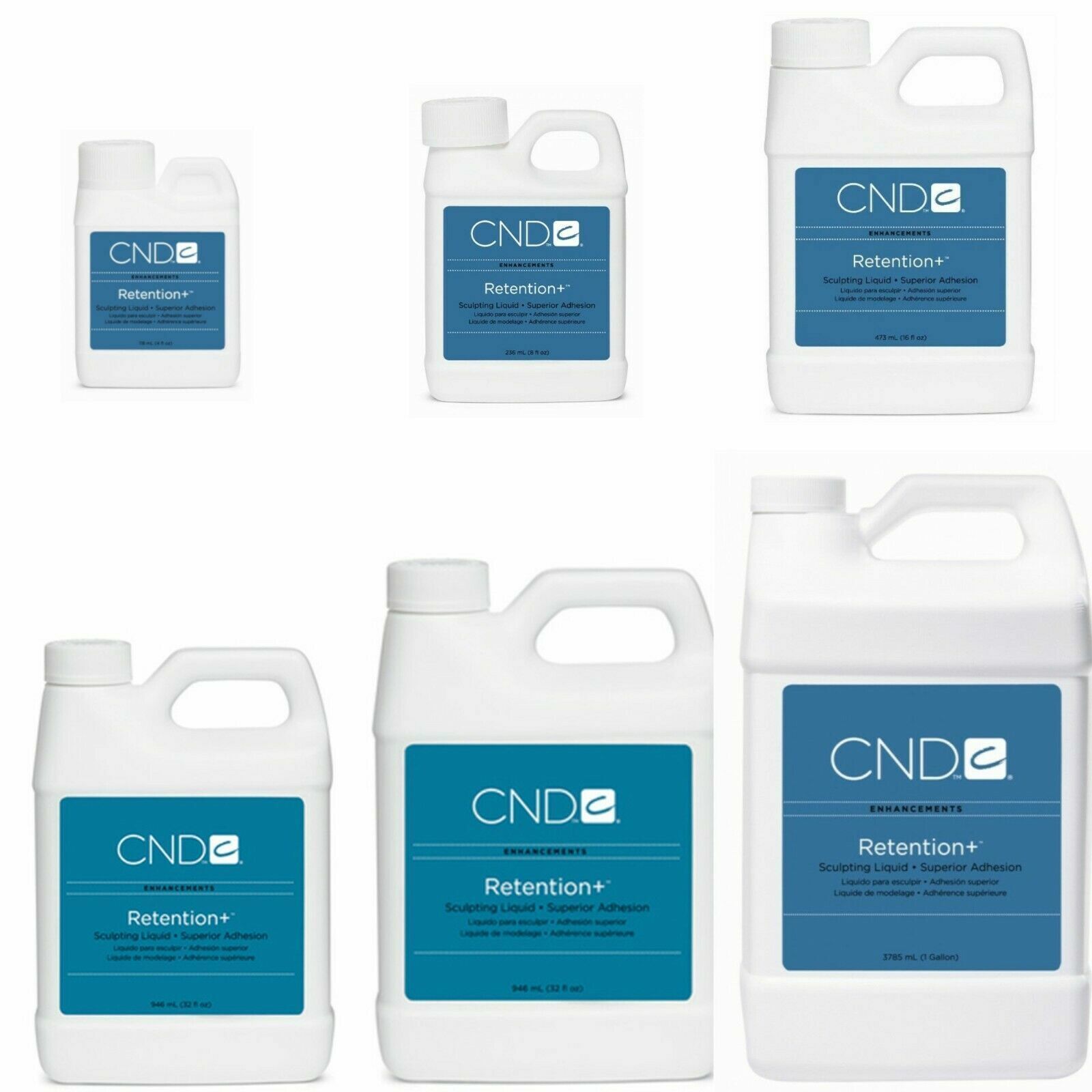 CND Liquid Retention + False Nails: 4 oz, 8 oz, 16 oz, 32 oz, 64 oz, or 128 oz.  - $21.67 - $183.10