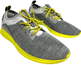 Cole Haan Grand Motion Shoes Knit Sneakers C31335 Grey/Volt Men&#39;s Size 8M - $797.48 MXN